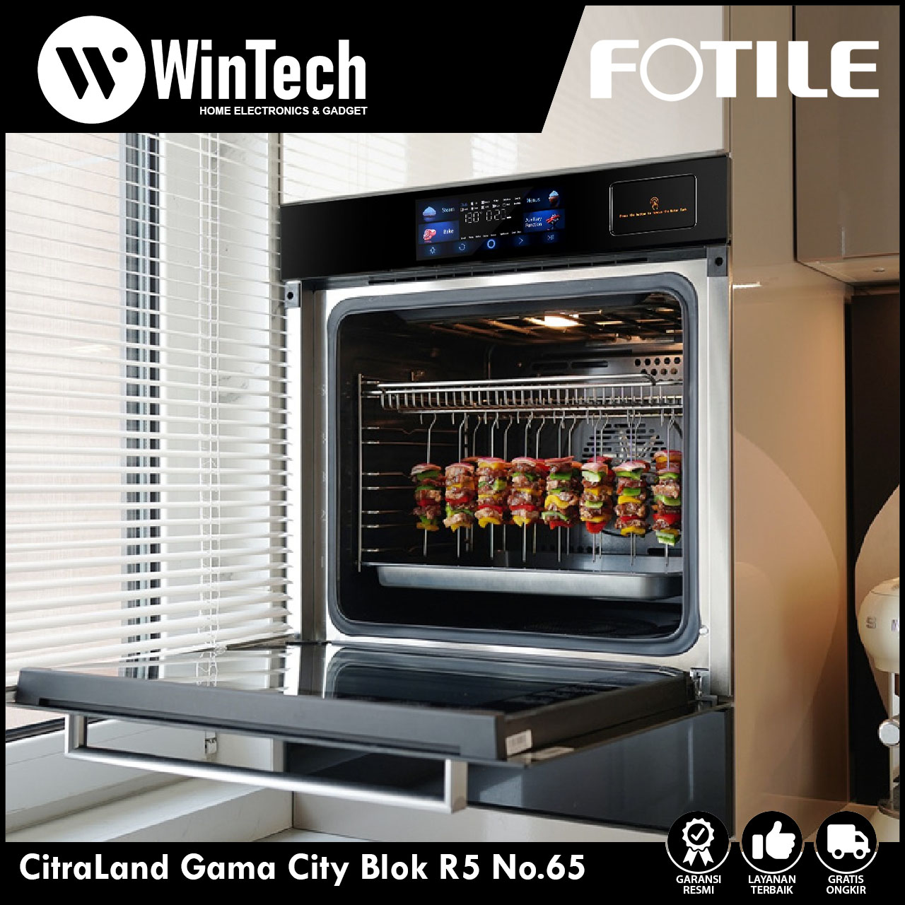 FOTILE Combi Oven HZK72-H1: Solusi Lengkap Memasak Modern dengan 72 Liter